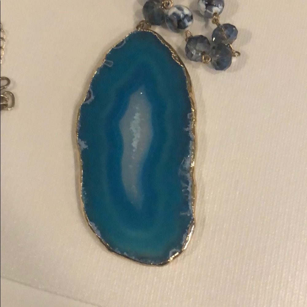 Geode drop necklace - Picture 2 of 4